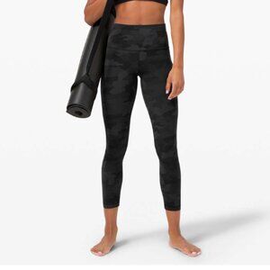 LULULEMON Align Pant II 25" in Heritage 365 Camo Deep Coal Multi Sz 12 - NWT!!